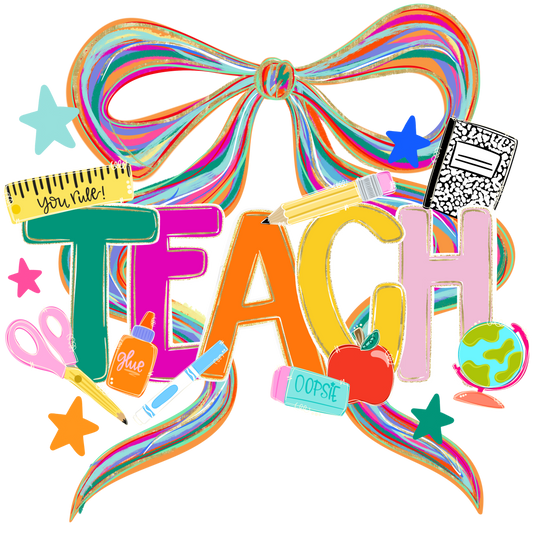 Adult Transfer Teach Coquette Bow
