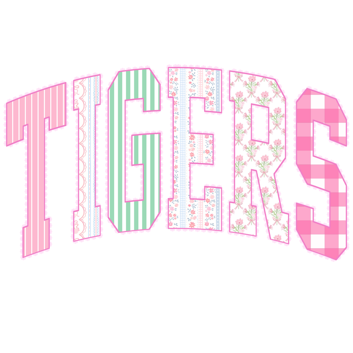 Transfer Faux Applique Mascots
