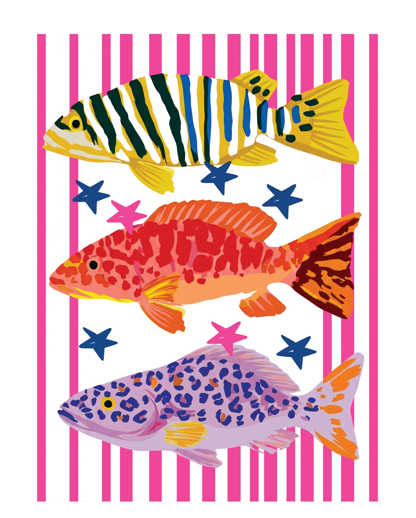 Transfer Adult Fish Stripes