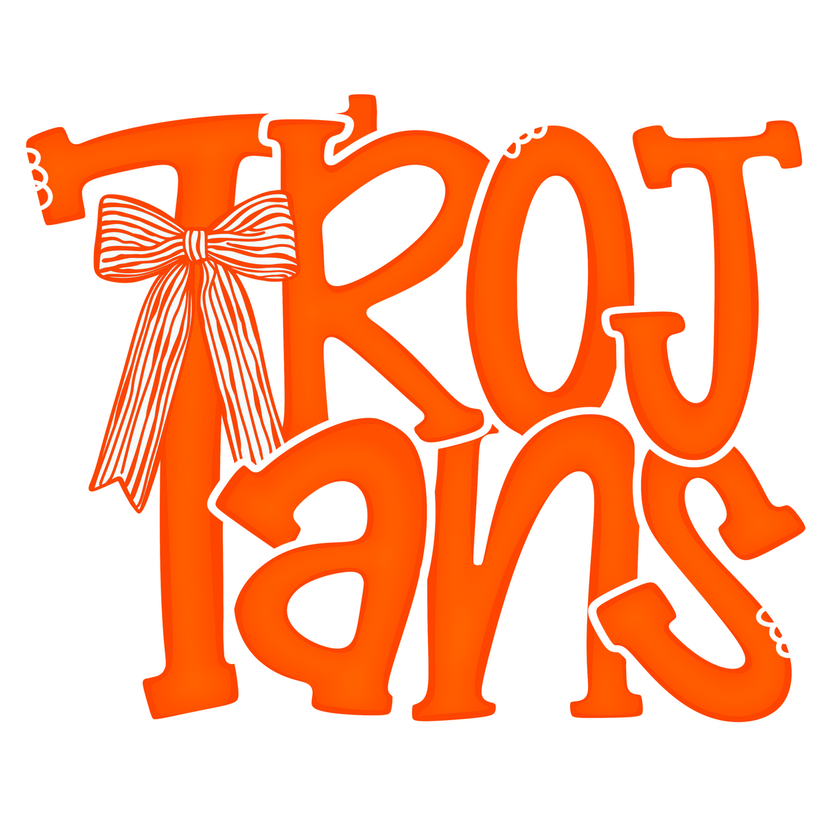 Transfer Orange Trojans Bow