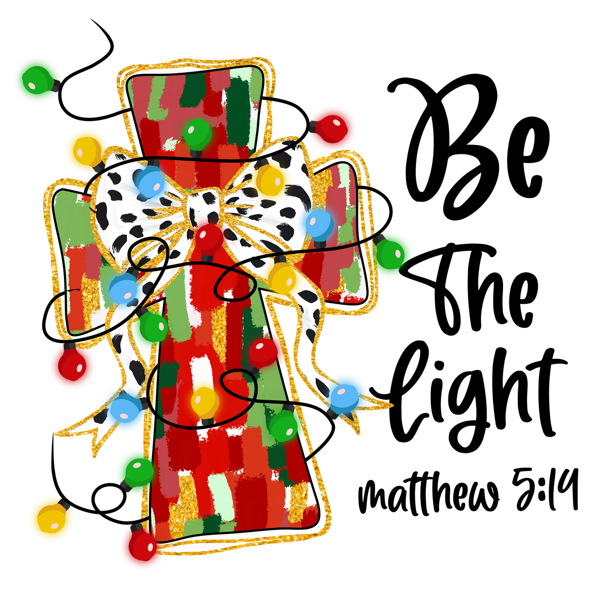 Transfer Be the Light Christmas