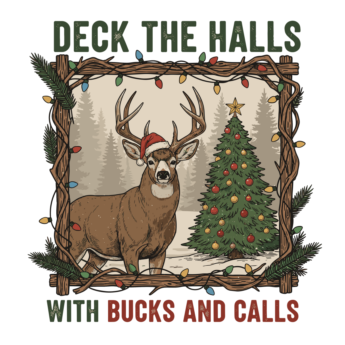 Transfer Deck Halls Bucks with pocket