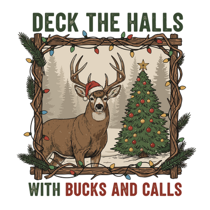 Transfer Deck Halls Bucks with pocket