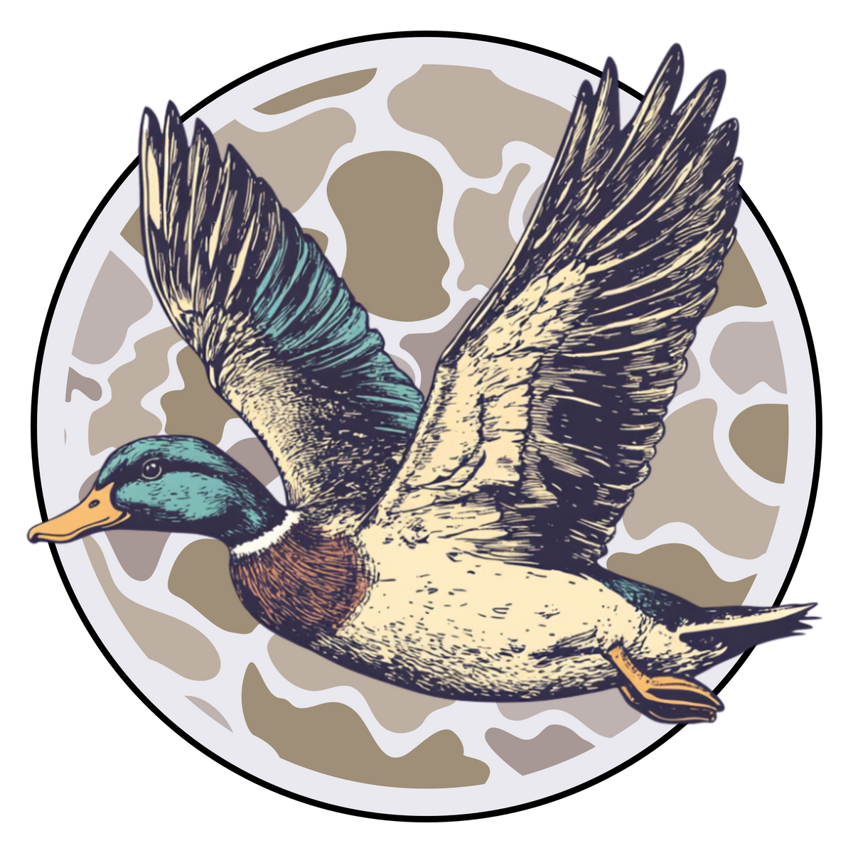 Transfer Duck circle w pocket
