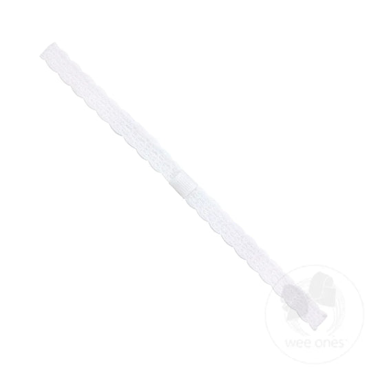 Wee Ones Add-a-Bow Lace Baby Band Newborn