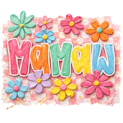 Transfer Adult Hand Painted Mom Designs